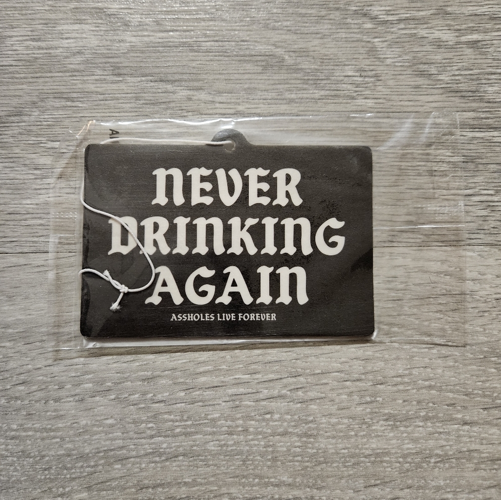 NEW! ALF Never Drinking Again Air Freshener